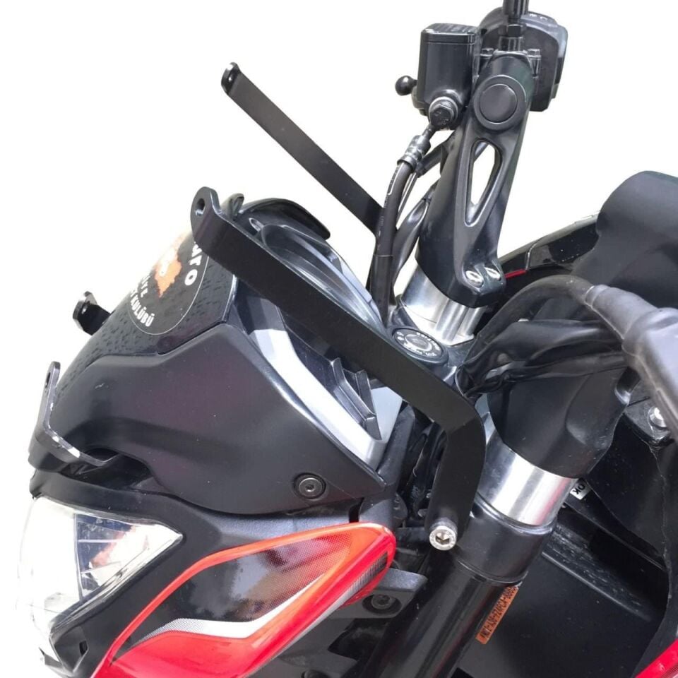 GP Kompozit Bajaj Pulsar NS 200 2011-2024 Uyumlu Uzun Tur Camı Şeffaf 59 cm