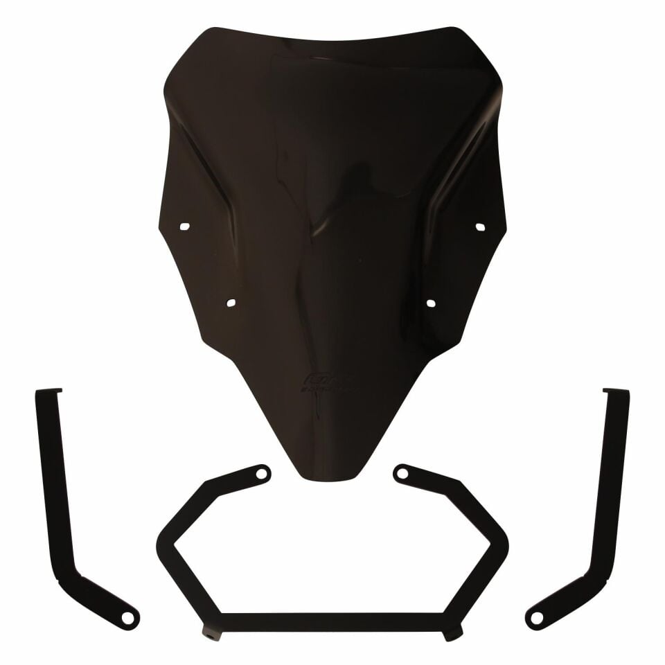 GP Kompozit Bajaj Pulsar N 250 2022-2026 Uyumlu Ön Cam Siyah 45 cm