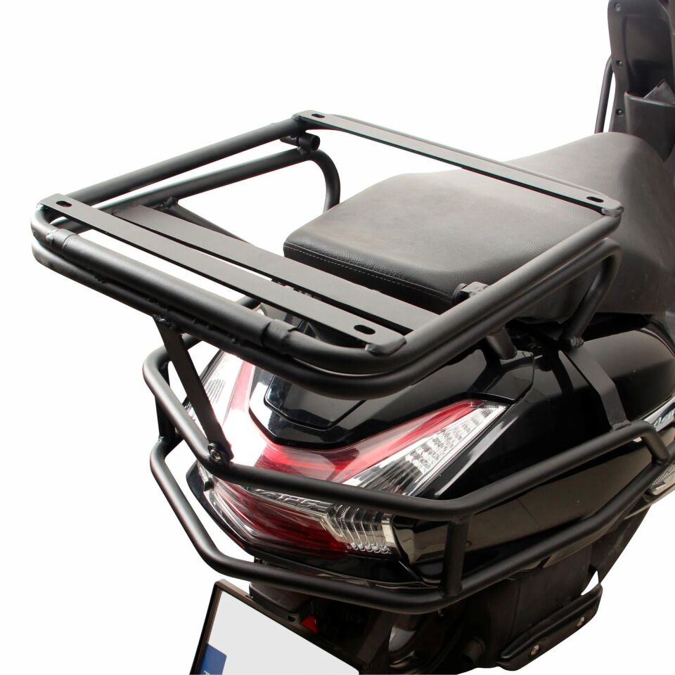 GP Kompozit Honda Activa 2023-2026 Uyumlu Damperli Arka Çanta Demiri Siyah