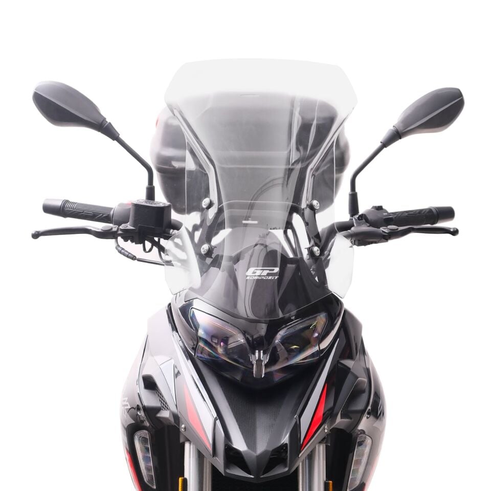 GP Kompozit Benelli TRK 251 2019-2023 Uyumlu Ön Tur Camı Şeffaf 51 cm