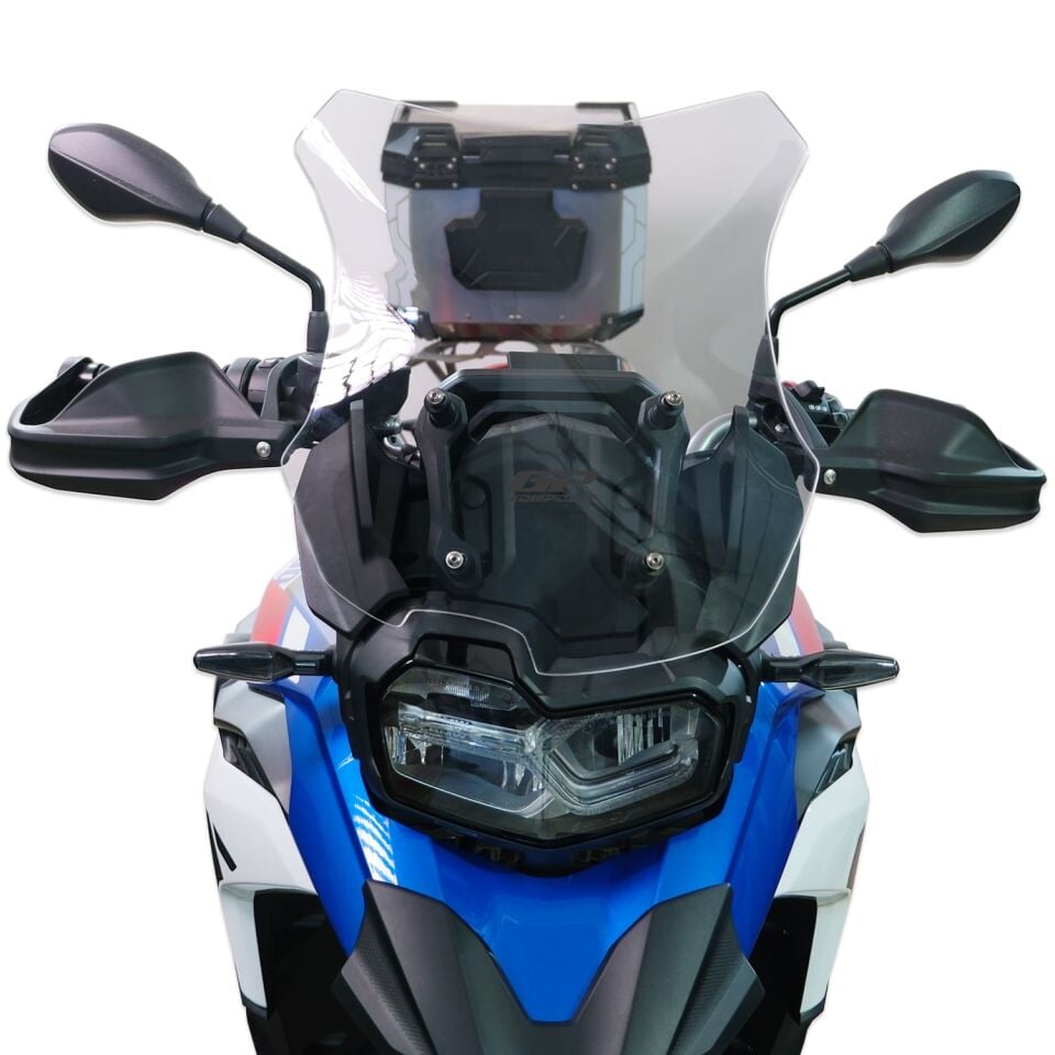 GP Kompozit BMW F 800 GS 2024-2025 Uyumlu Ön Cam Füme 45 cm