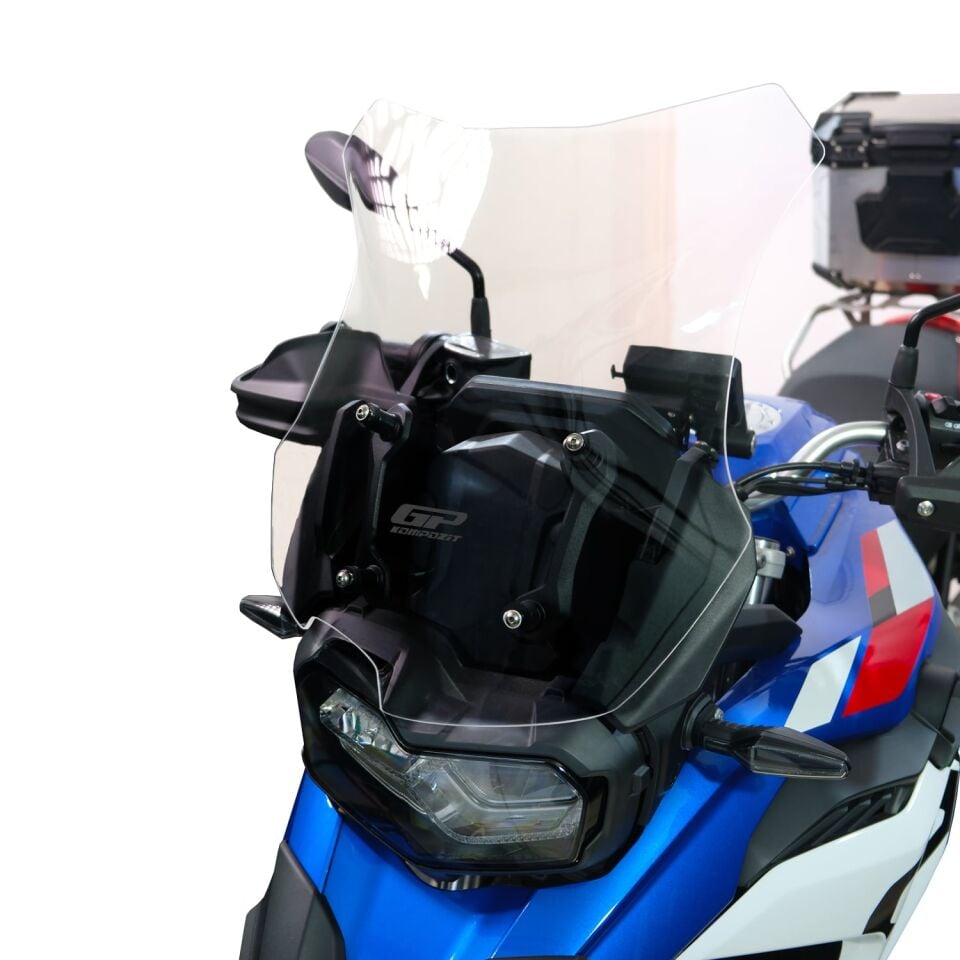 GP Kompozit BMW F 800 GS 2024-2025 Uyumlu Ön Cam Füme 45 cm