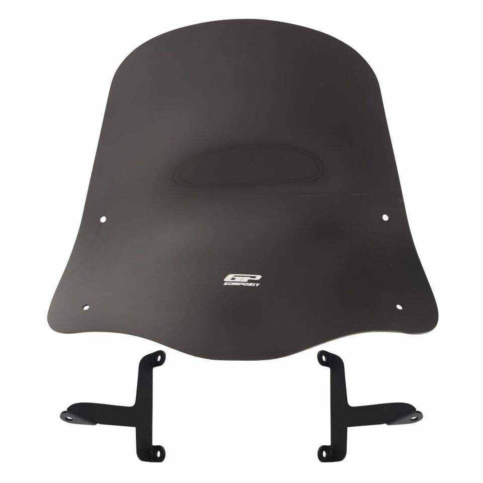 GP Kompozit Scooter Universal 2020 Uyumlu Ön Cam Siyah 42 cm
