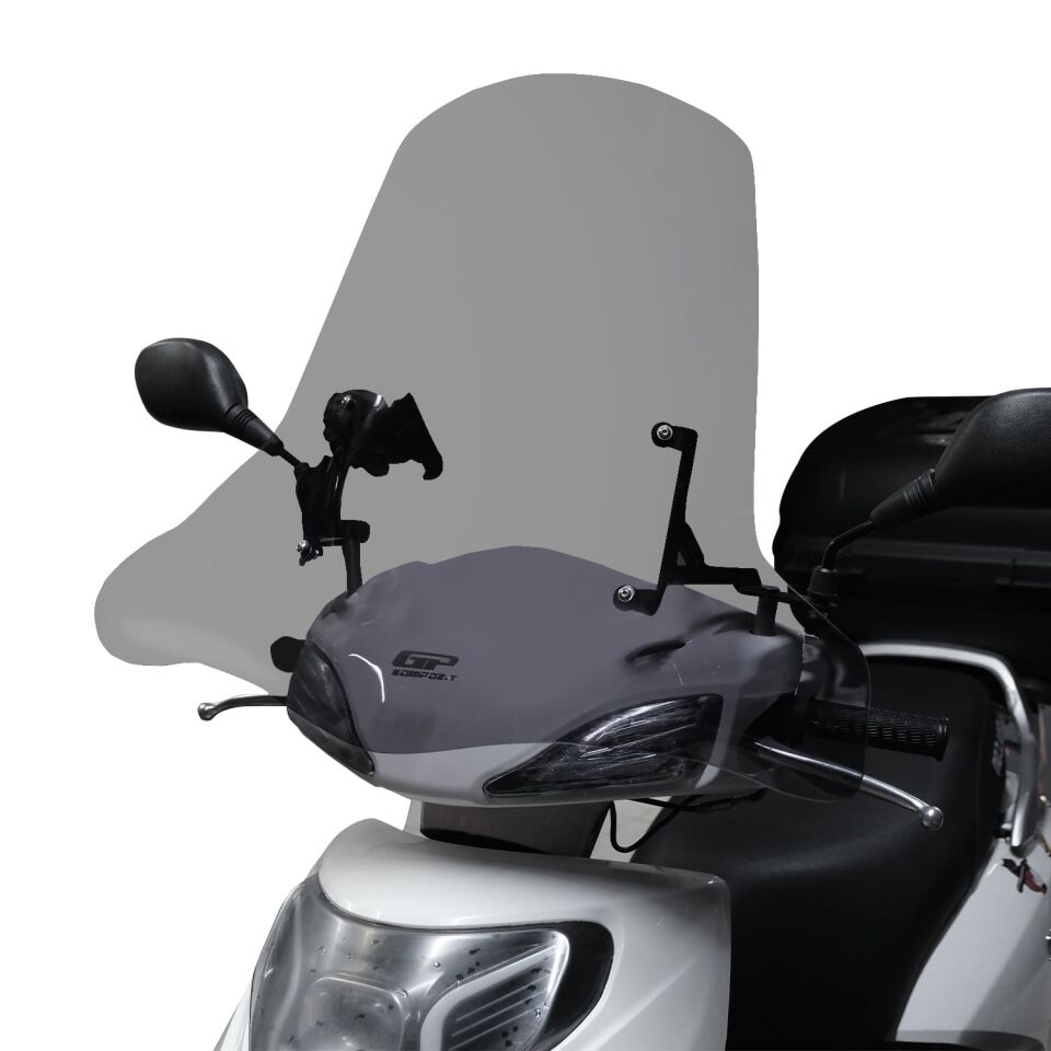 GP Kompozit Scooter Universal Elcikli Ön Cam Füme 59 cm