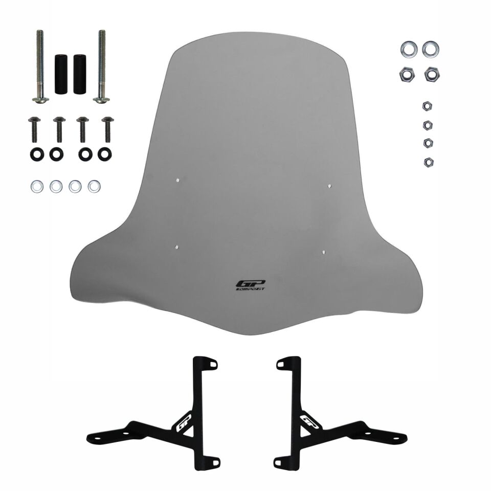 GP Kompozit Scooter Universal Elcikli Ön Cam Füme 59 cm