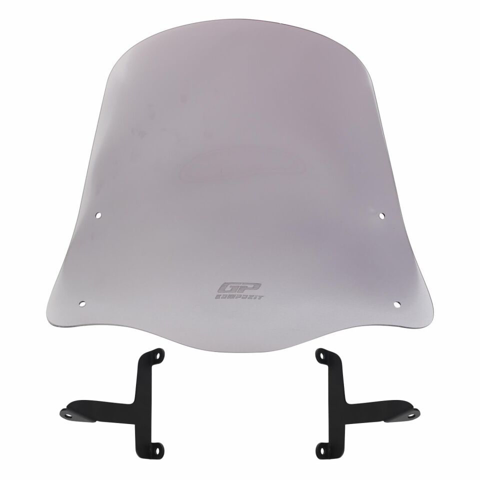 GP Kompozit Scooter Universal 2020 Uyumlu Ön Cam Füme 42 cm