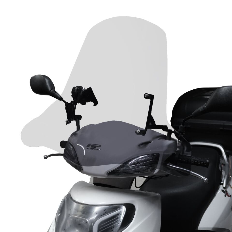 GP Kompozit Scooter Universal Elcikli Ön Cam Şeffaf 44 cm