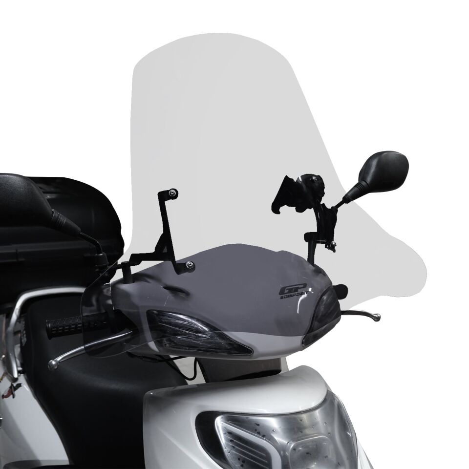 GP Kompozit Scooter Universal Elcikli Ön Cam Şeffaf 44 cm
