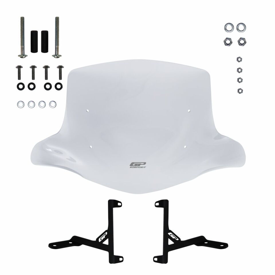 GP Kompozit Scooter Universal Elcikli Ön Cam Şeffaf 44 cm