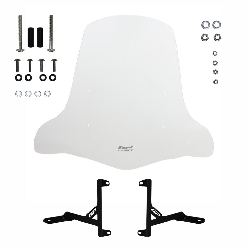 GP Kompozit Scooter Universal Elcikli Ön Cam Şeffaf 59 cm