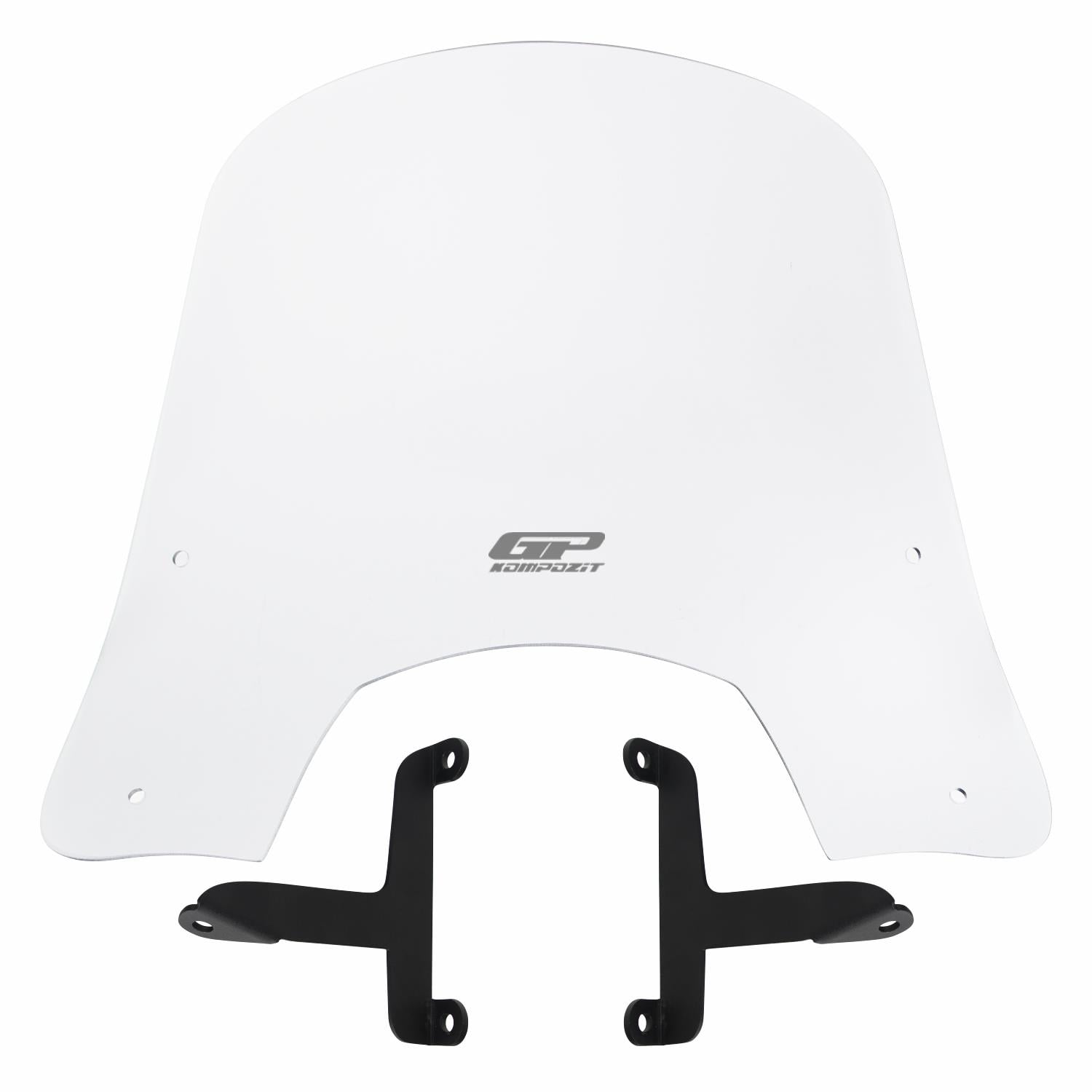 GP Kompozit Scooter Universal Kısa Ön Cam Şeffaf 42 cm