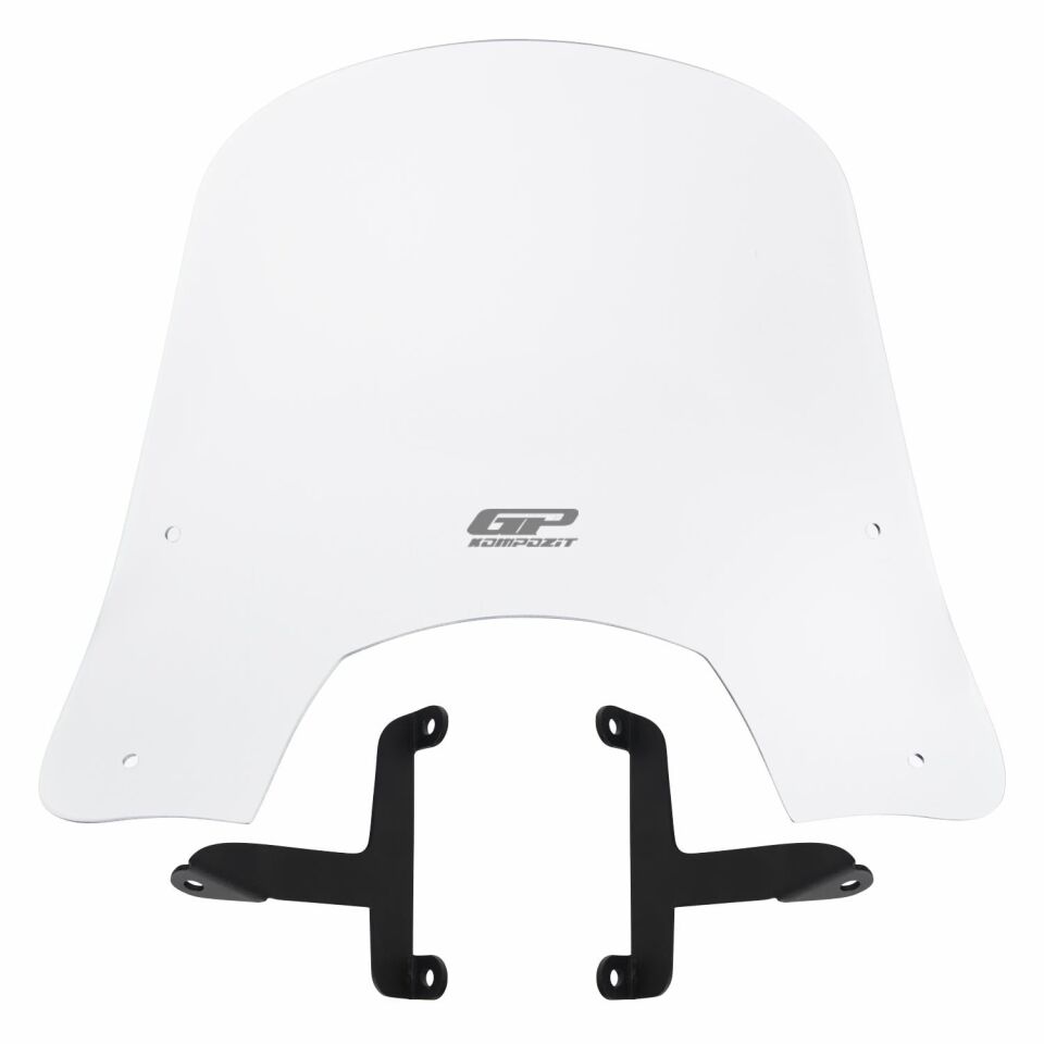 GP Kompozit Scooter Universal Kısa Ön Cam Şeffaf 42 cm