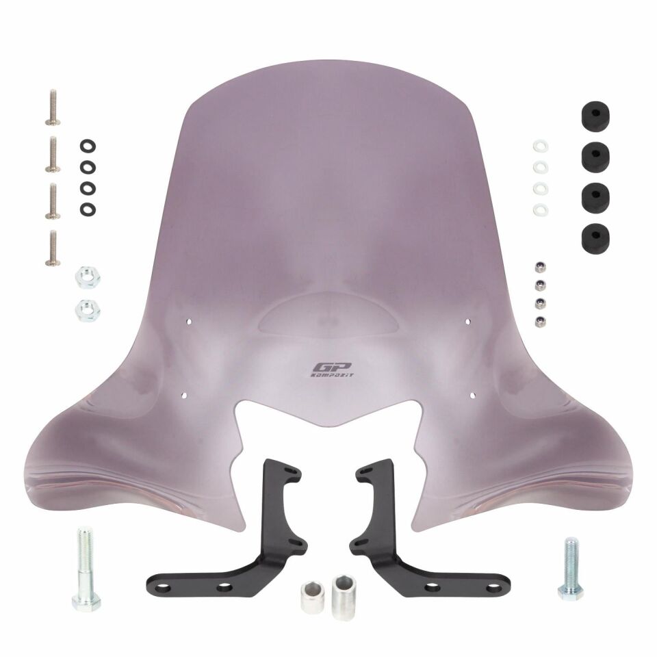 GP Kompozit Honda Dio 2021-2025 Uyumlu Ön Cam Füme 48 cm
