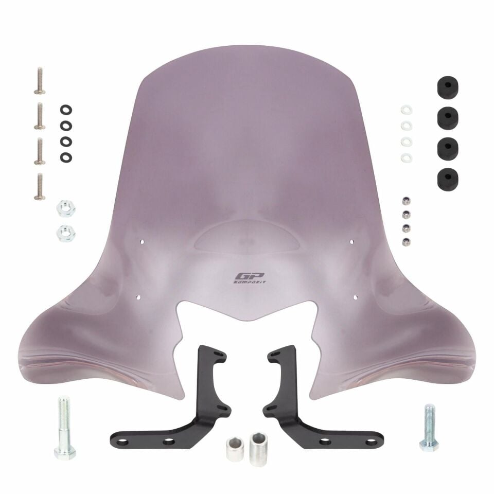 GP Kompozit Honda Dio 2021-2025 Uyumlu Ön Cam Füme 58 cm