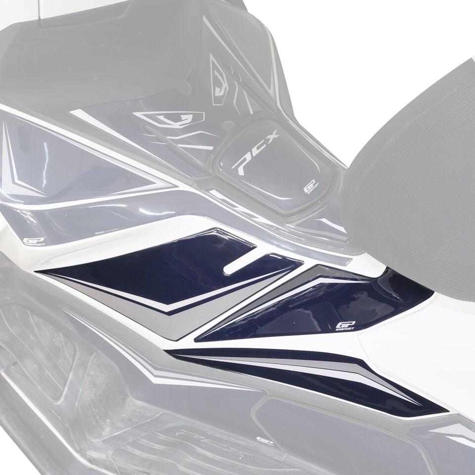 GP Kompozit Honda PCX 125 / 150 2025-2026 Uyumlu Yan Ayak Pad Mavi