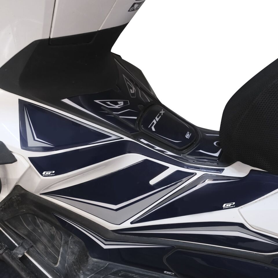 GP Kompozit Honda PCX 125 / 150 2025-2026 Uyumlu Yan Ayak Pad Mavi