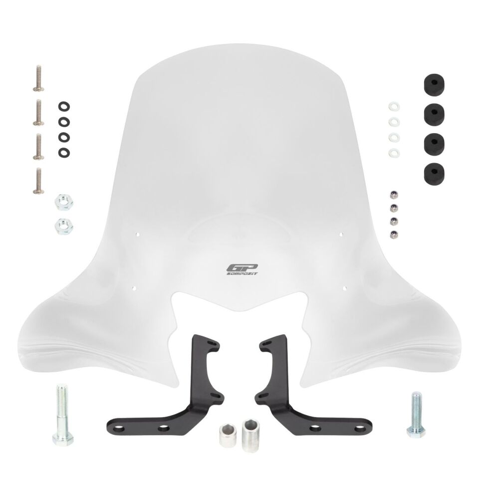 GP Kompozit Honda Dio 2021-2025 Uyumlu Ön Cam Şeffaf 58 cm