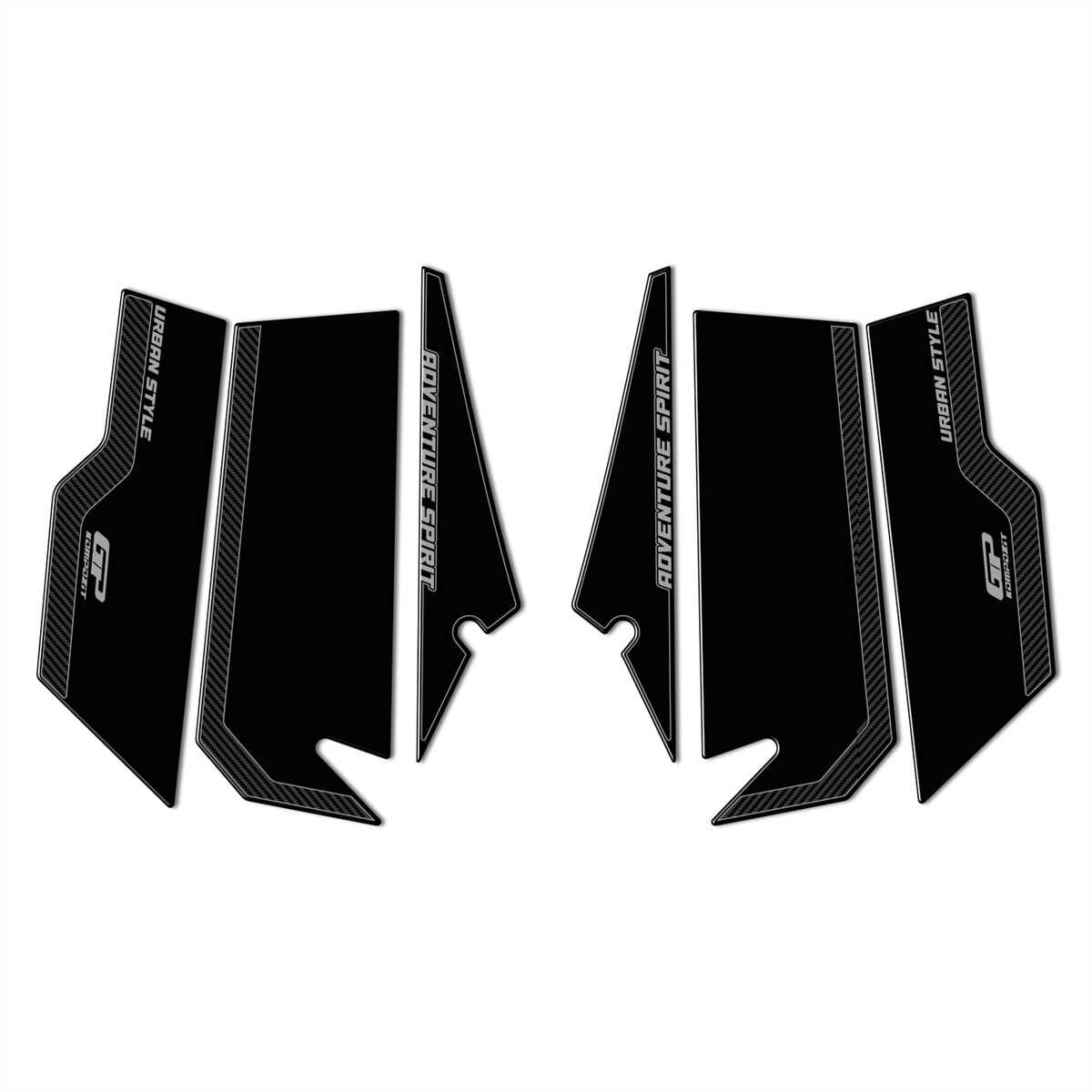 GP Kompozit Honda ADV 350 2023-2024 Uyumlu Yan Pad Karbon