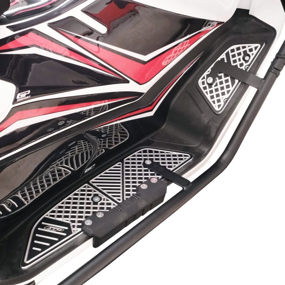 GP Kompozit Honda PCX 125 2025-2026 Uyumlu Basamak Alüminyum Gri