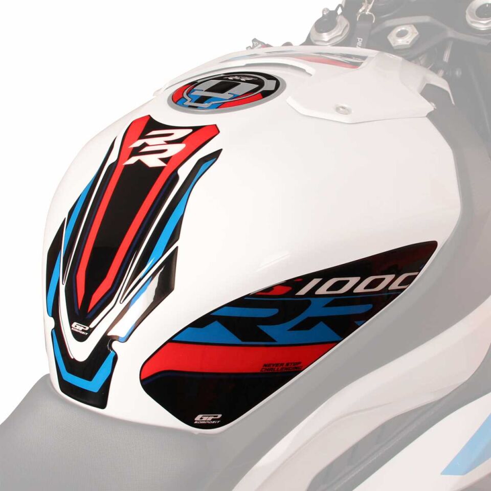 GP Kompozit BMW S 1000 RR 2019-2024 Uyumlu Tank Pad Seti Beyaz