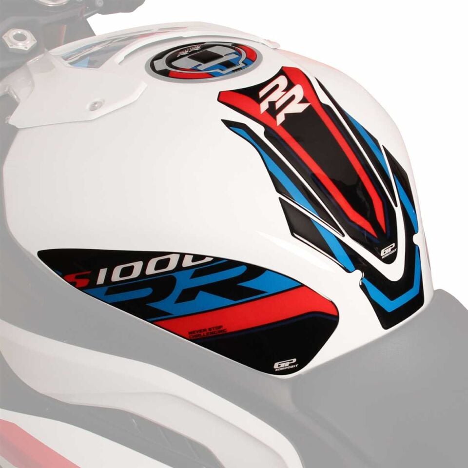 GP Kompozit BMW S 1000 RR 2019-2024 Uyumlu Tank Pad Seti Beyaz