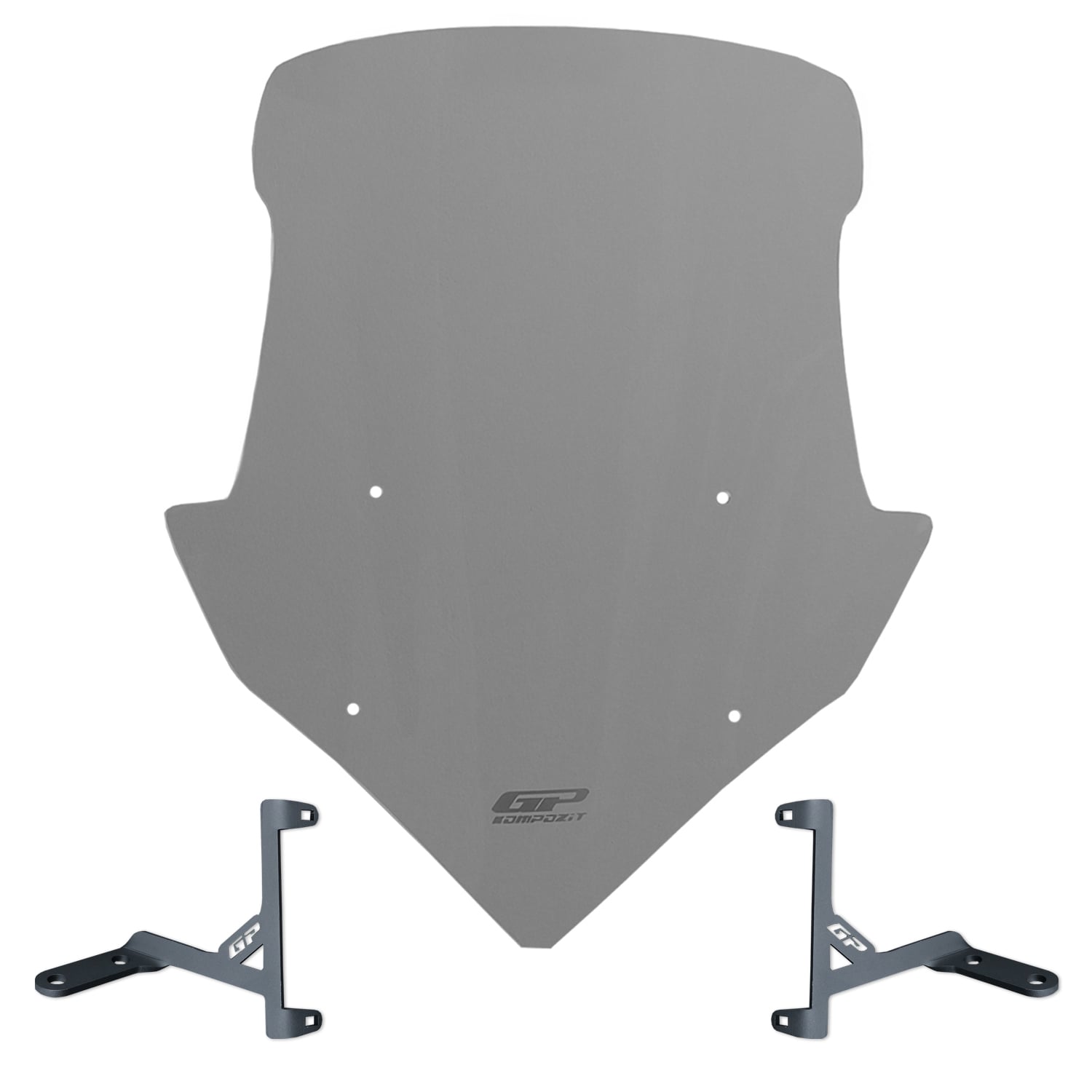 GP Kompozit Suzuki Avenis 125 2023-2024 Uyumlu Ön Tur Camı Füme 55 cm