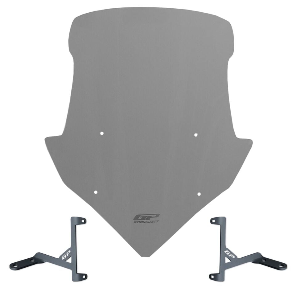 GP Kompozit Suzuki Avenis 125 2023-2024 Uyumlu Ön Tur Camı Füme 55 cm