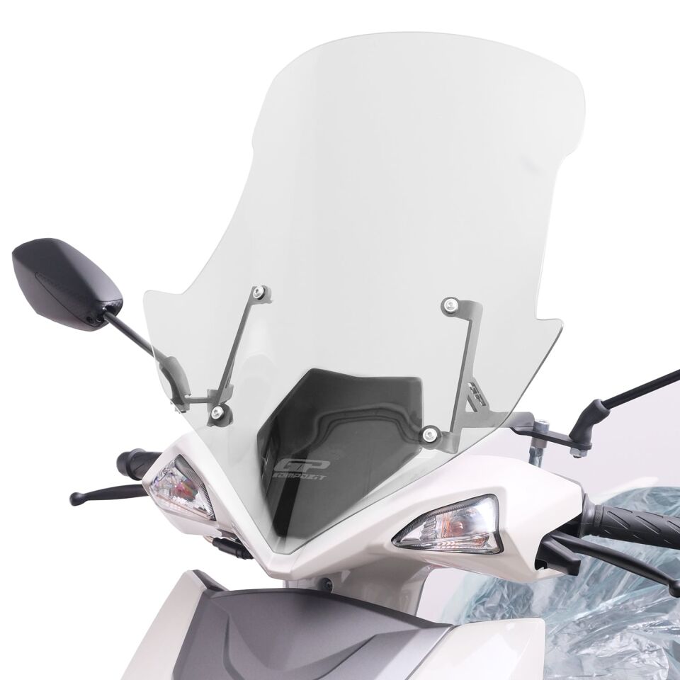 GP Kompozit Suzuki Avenis 125 2023-2024 Uyumlu Ön Tur Camı Şeffaf 55 cm