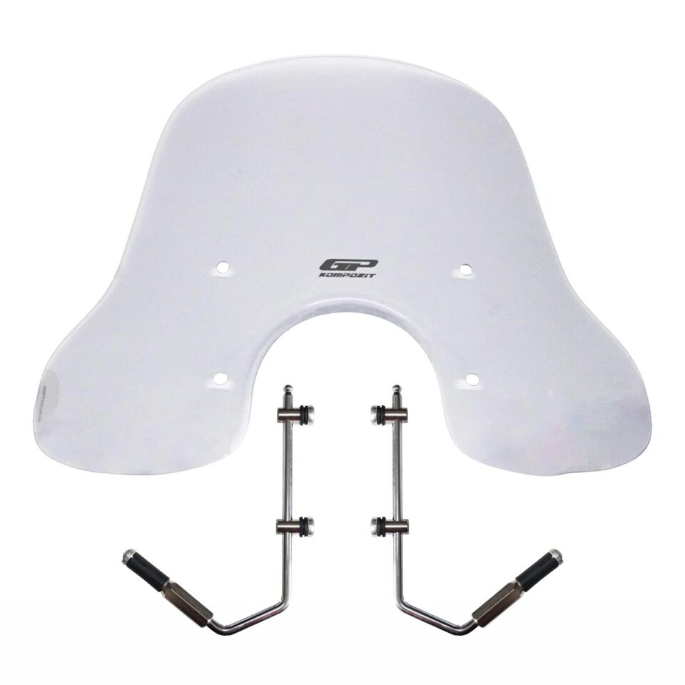GP Kompozit Vespa GTS 300 / 150 Universal Uyumlu Ön Cam Şeffaf 54 cm