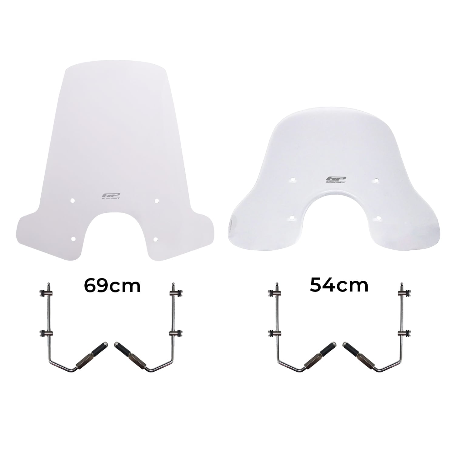 GP Kompozit Vespa GTS 300 / 150 Universal Uyumlu Ön Cam Şeffaf 69 cm