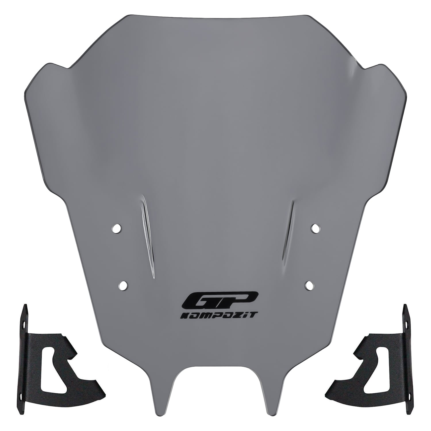 GP Kompozit Yamaha MT-09 2021-2023 Uyumlu Ön Cam Gri 30 cm