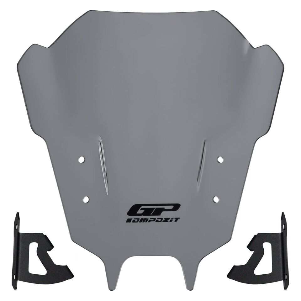 GP Kompozit Yamaha MT-09 2021-2023 Uyumlu Ön Cam Gri 30 cm