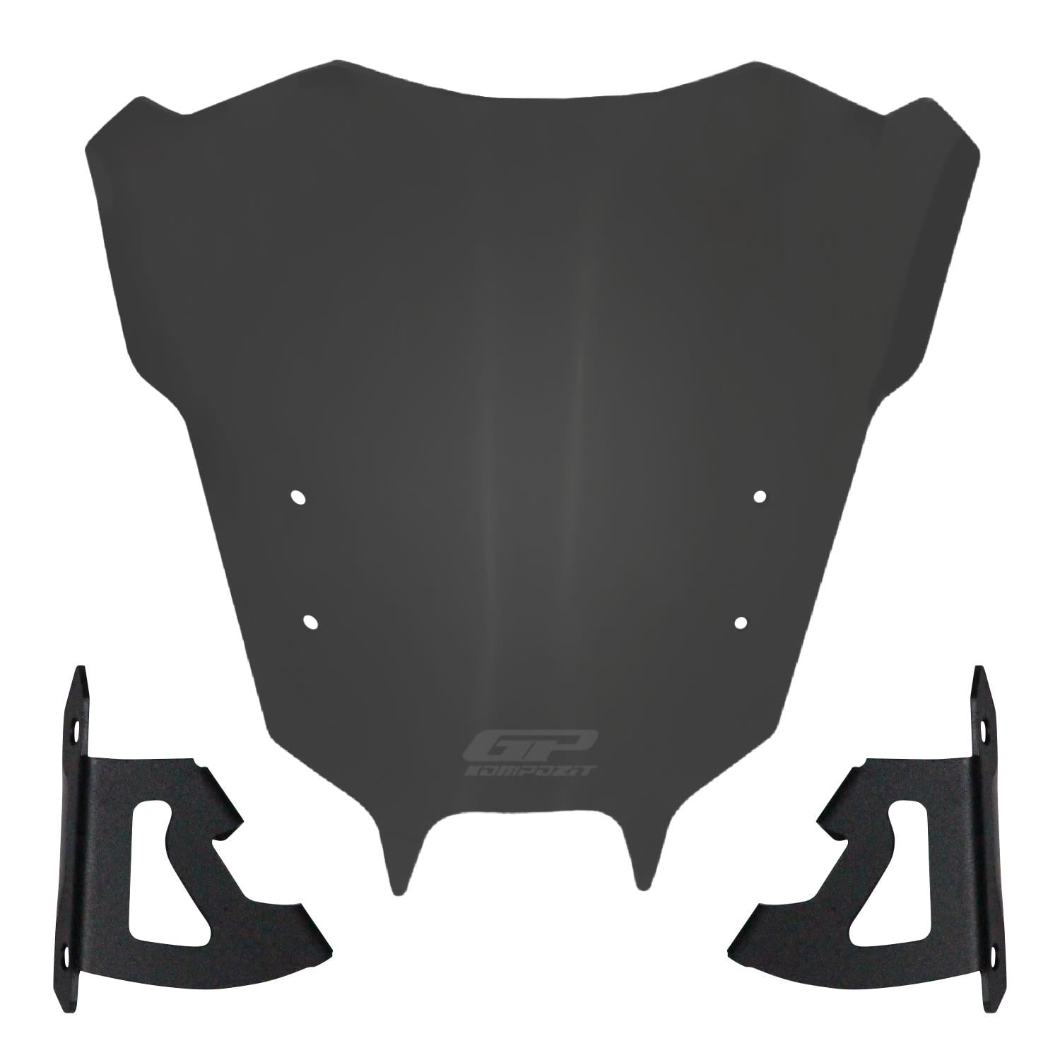 GP Kompozit Yamaha MT-09 2021-2023 Uyumlu Ön Cam Füme 25 cm