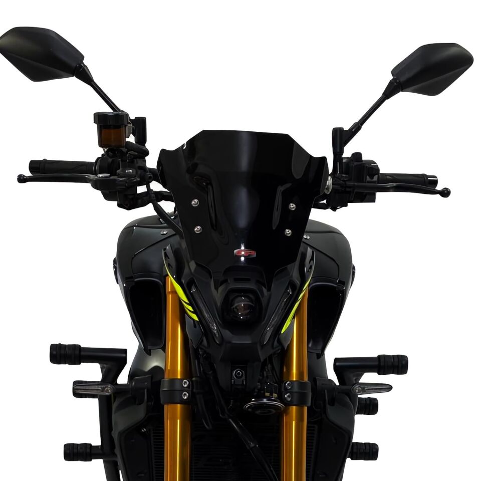 GP Kompozit Yamaha MT-09 2021-2023 Uyumlu Ön Cam Füme 25 cm