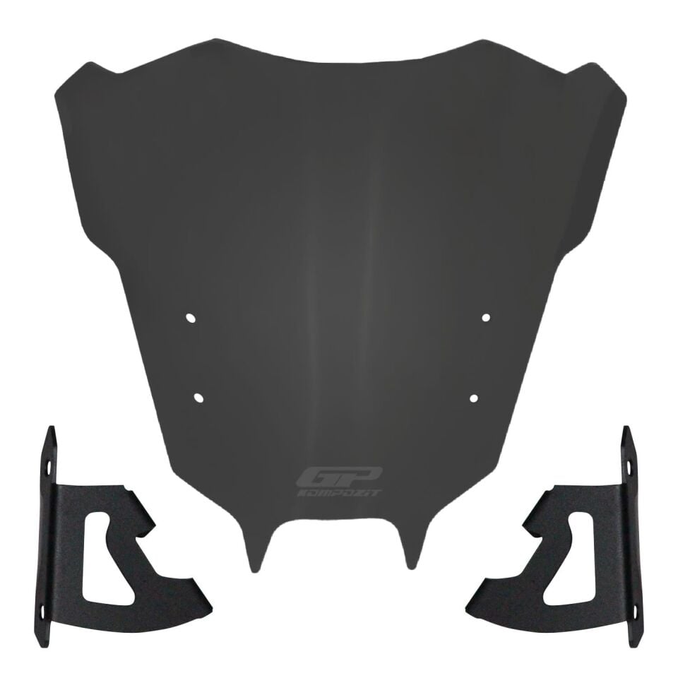 GP Kompozit Yamaha MT-09 2021-2023 Uyumlu Ön Cam Füme 30 cm