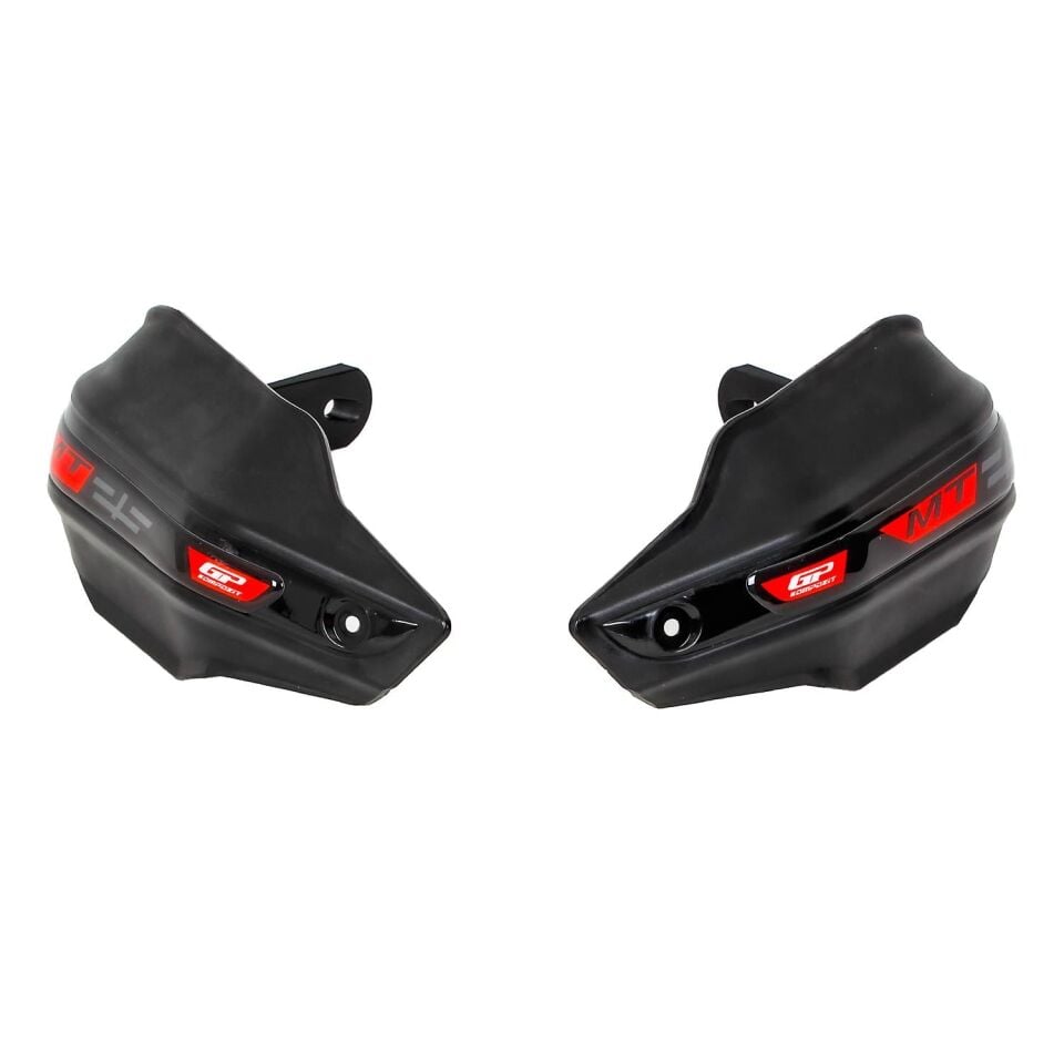GP Kompozit Yamaha MT-25 2015-2026 Uyumlu Plastik Elcik Koruma Siyah KIRMIZI