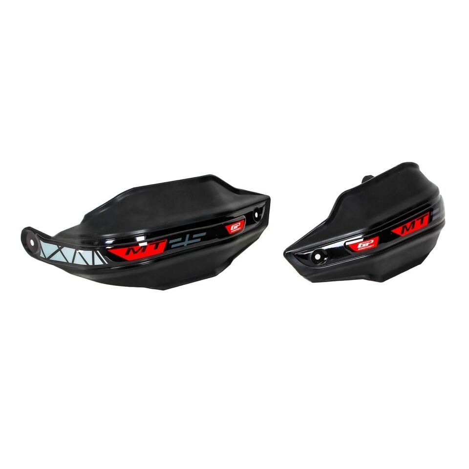 GP Kompozit Yamaha MT-25 2015-2026 Uyumlu Plastik Elcik Koruma Siyah KIRMIZI