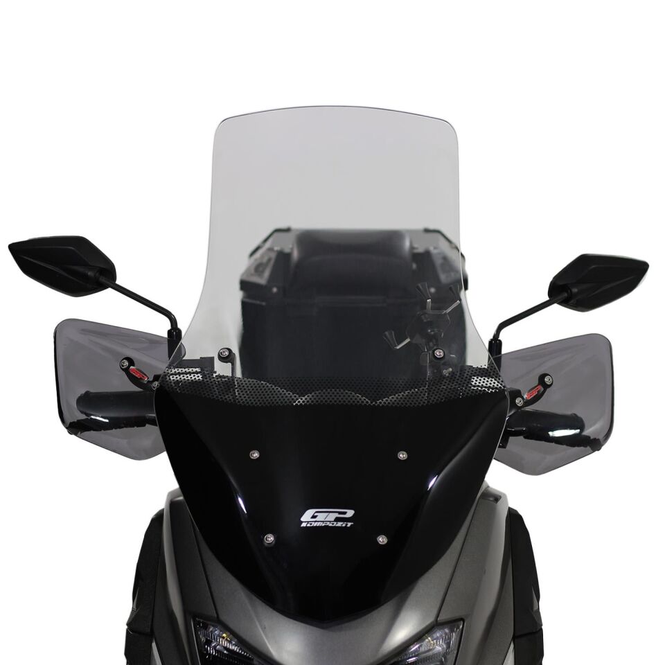 GP Kompozit Yamaha NMAX 125 / 155 2015-2020 Uyumlu Baskılı Ön Tur Camı Füme 72 cm