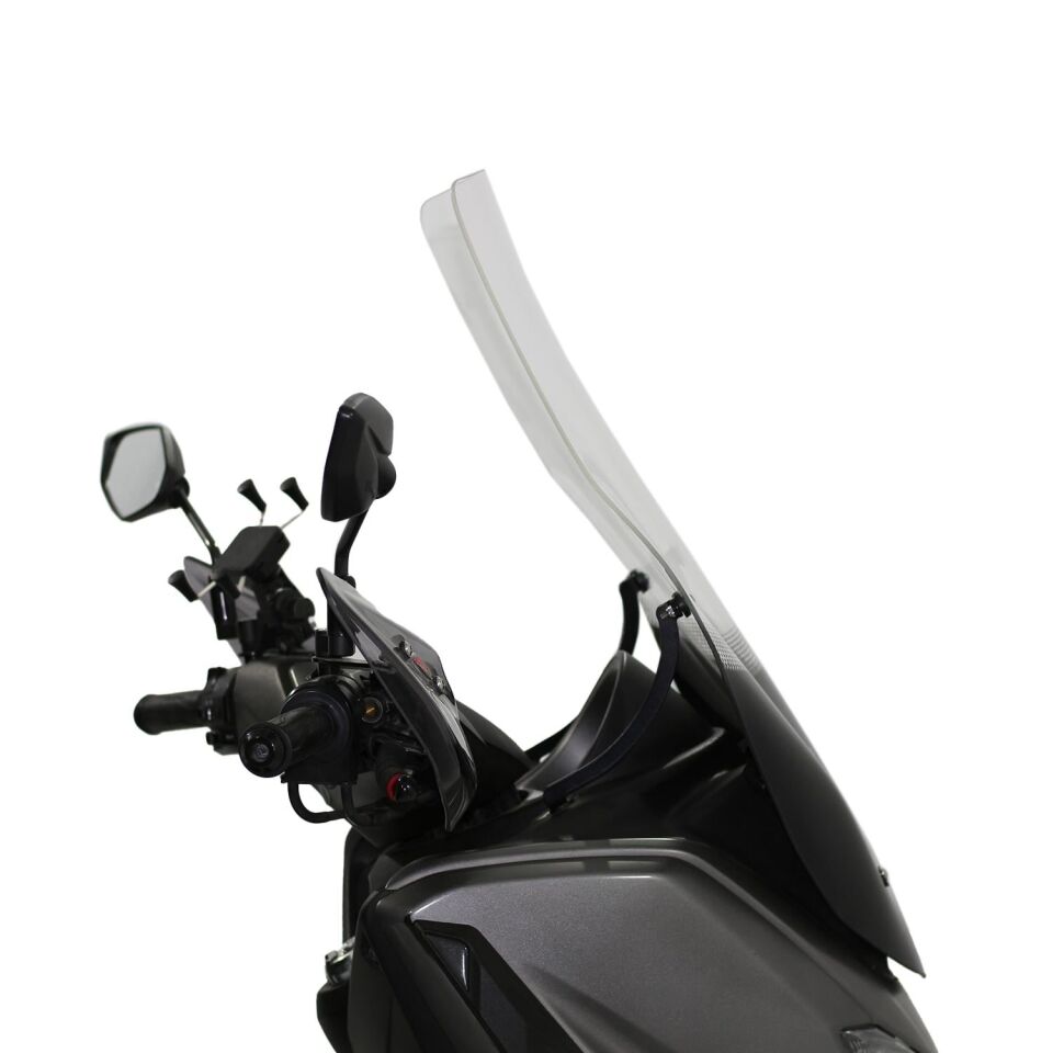 GP Kompozit Yamaha NMAX 125 / 155 2015-2020 Uyumlu Baskılı Ön Tur Camı Füme 72 cm