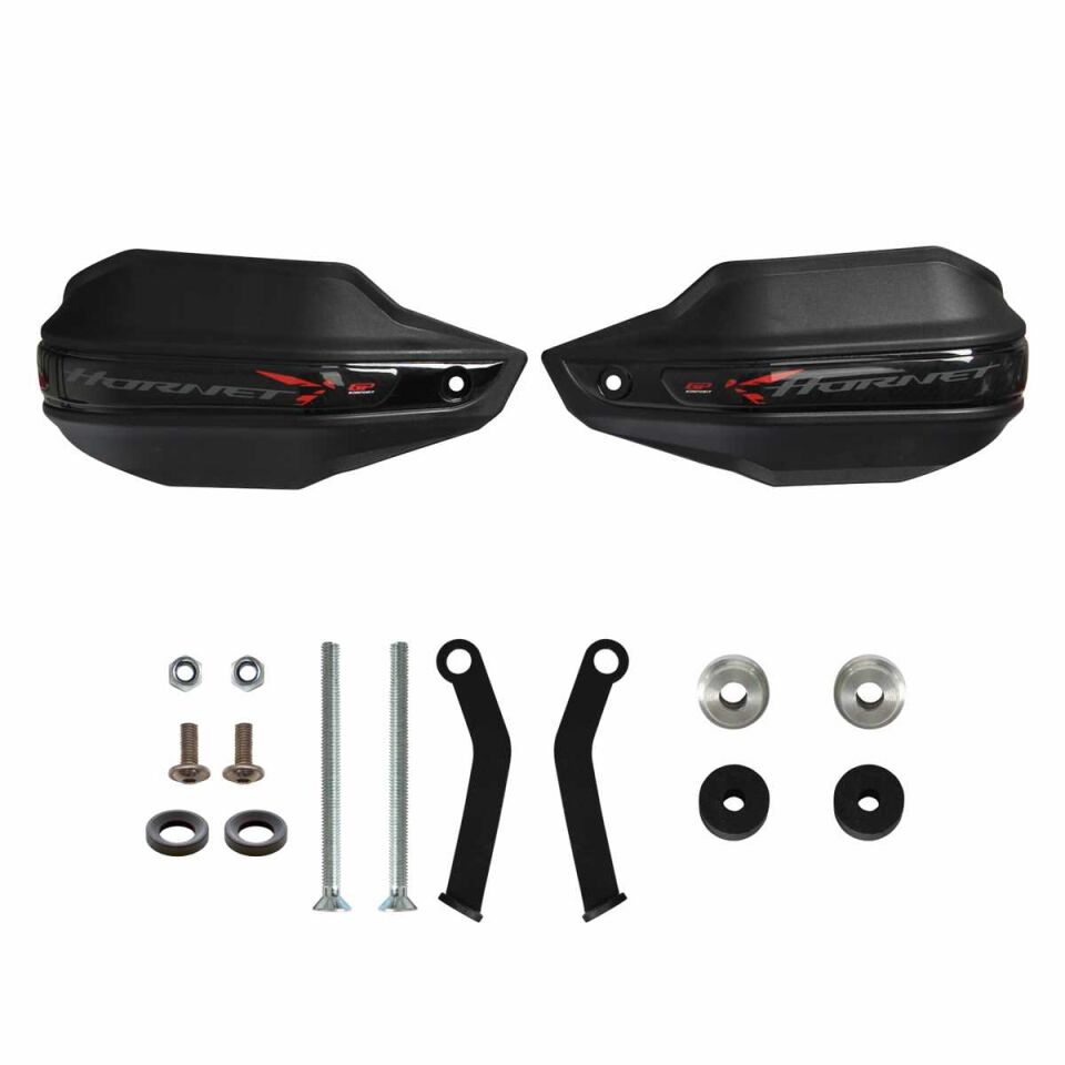 GP Kompozit Honda CB750 Hornet 2023-2024 Uyumlu Plastik Elcik Koruma Siyah