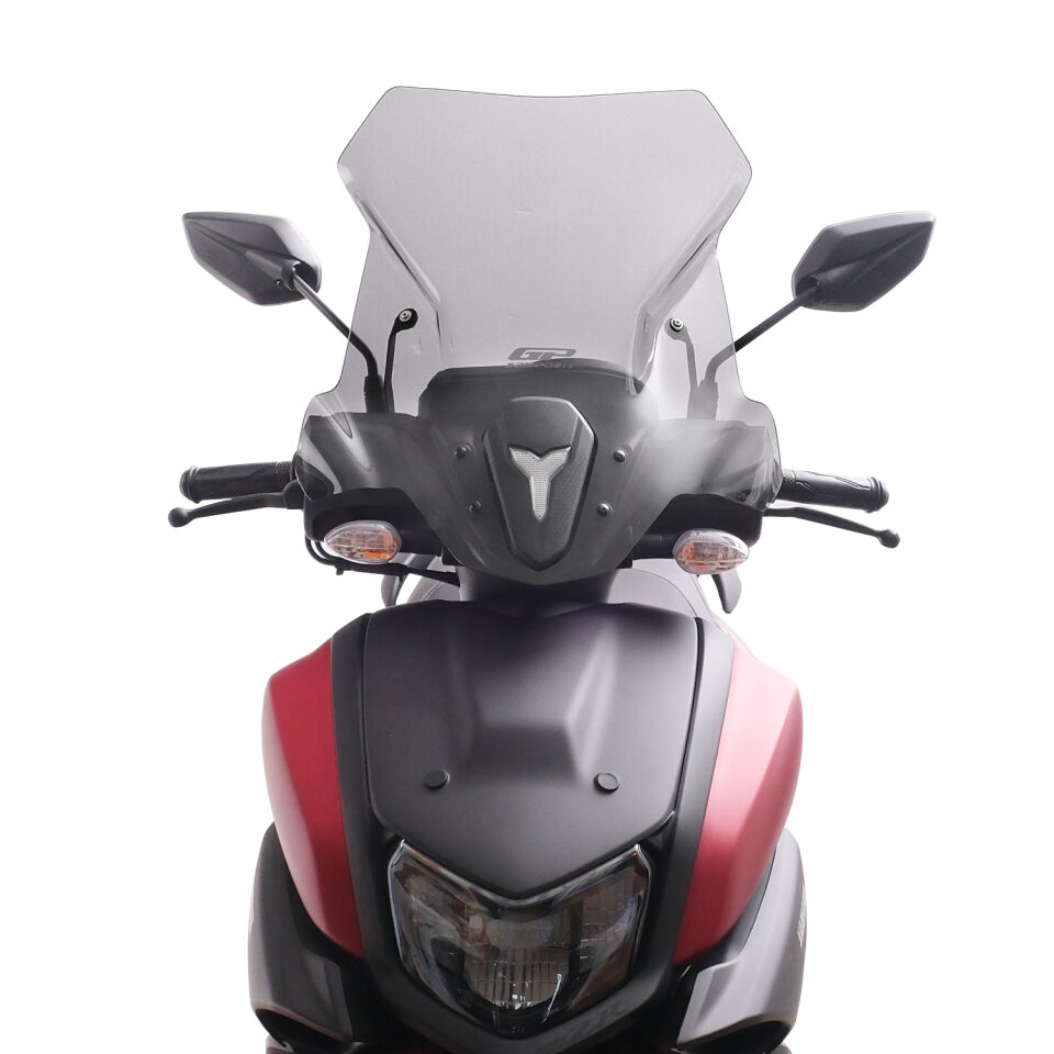 GP Kompozit Yamaha RayZR 2024 Uyumlu Ön Tur Camı Füme 53 cm
