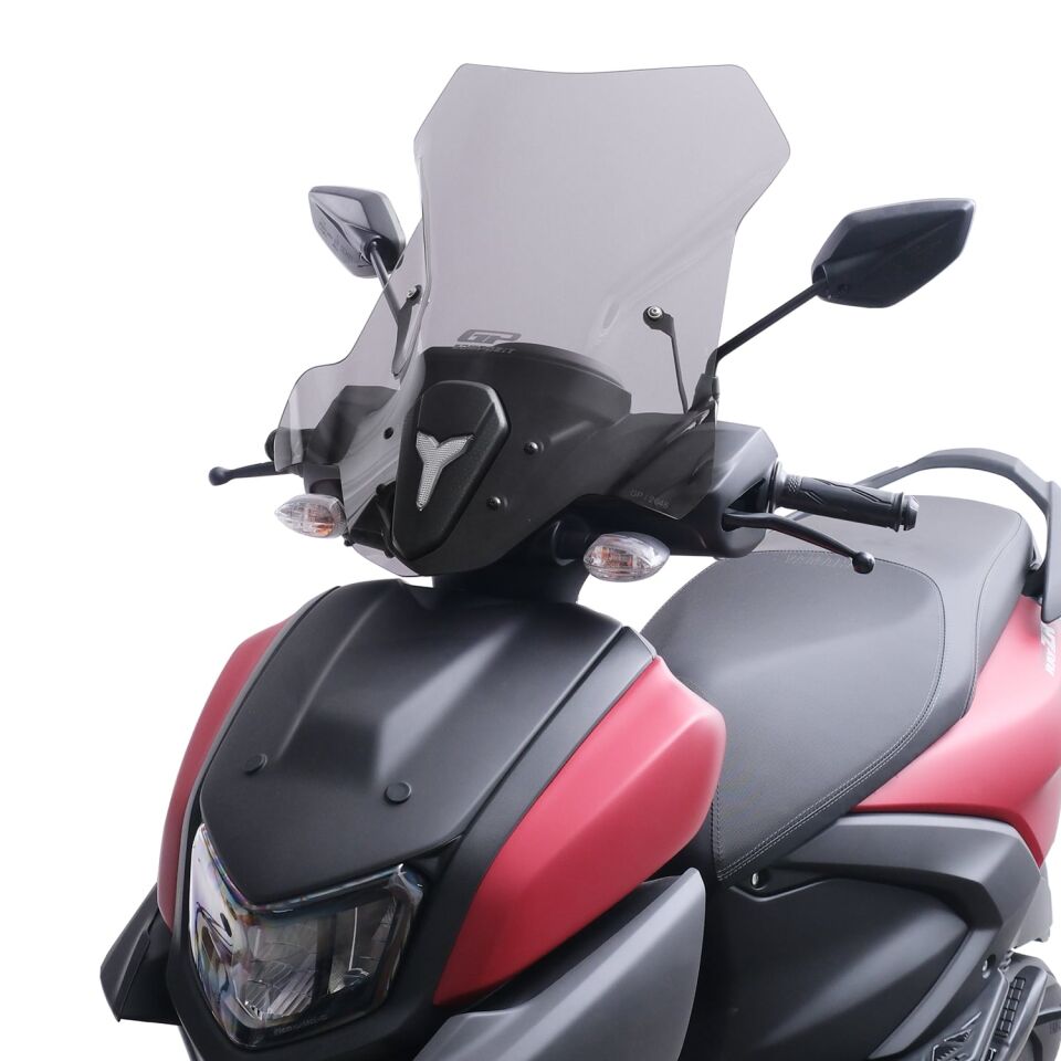 GP Kompozit Yamaha RayZR 2024 Uyumlu Ön Tur Camı Füme 53 cm