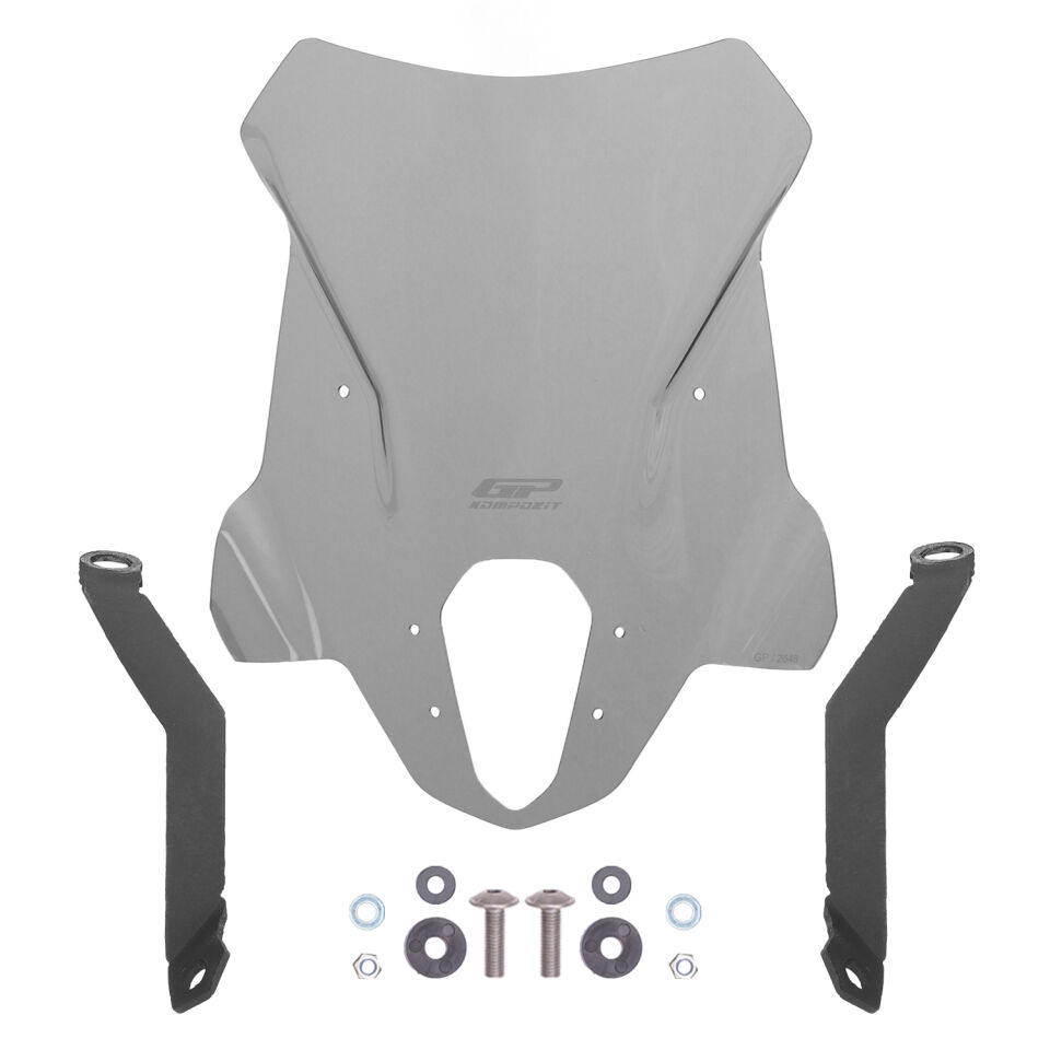 GP Kompozit Yamaha RayZR 2024 Uyumlu Ön Tur Camı Füme 53 cm