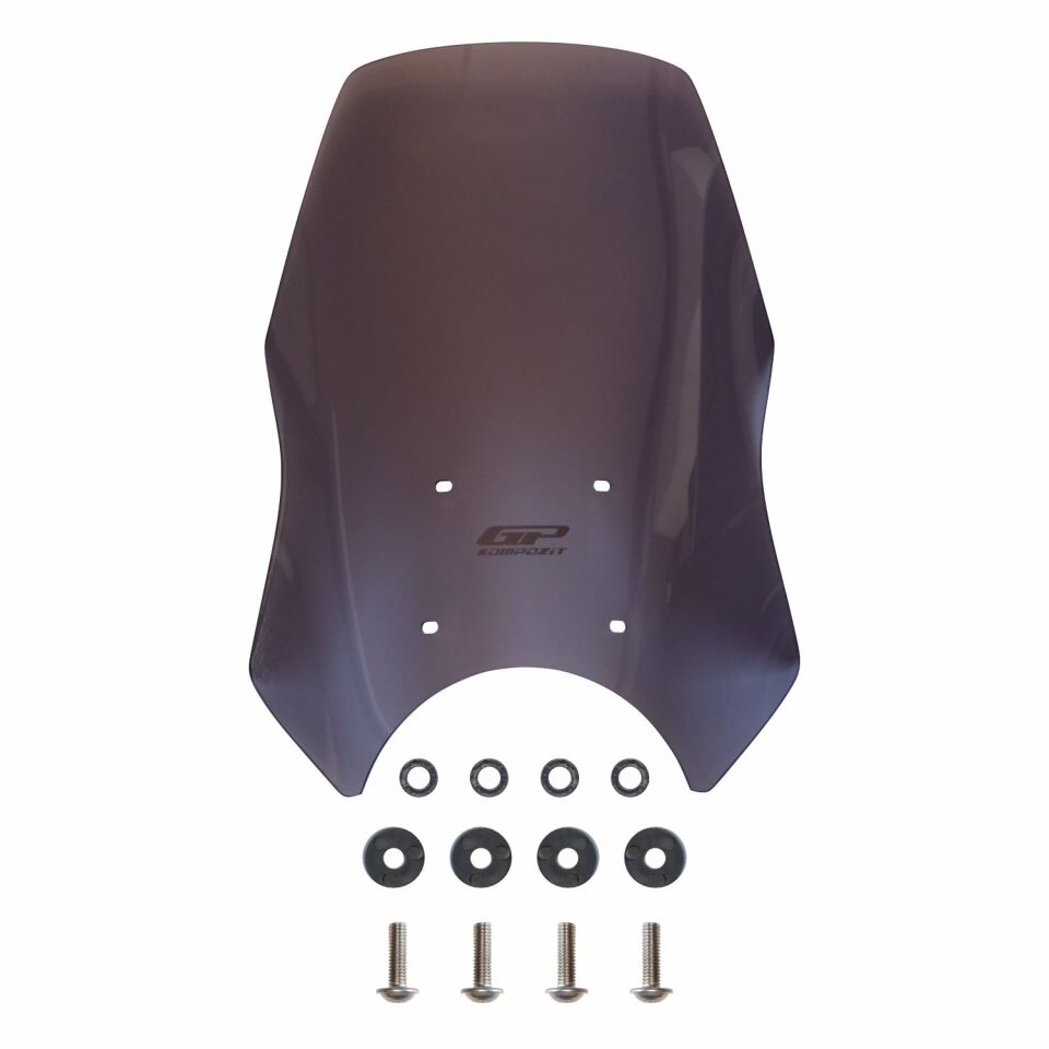 GP Kompozit Royal Enfield Himalayan 2024 Uyumlu Ön Cam Füme 39 cm