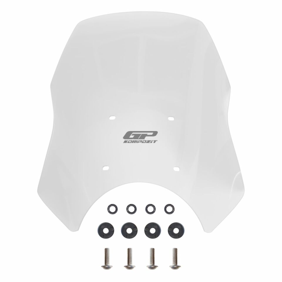 GP Kompozit Royal Enfield Himalayan 2024 Uyumlu Ön Cam Şeffaf 39 cm