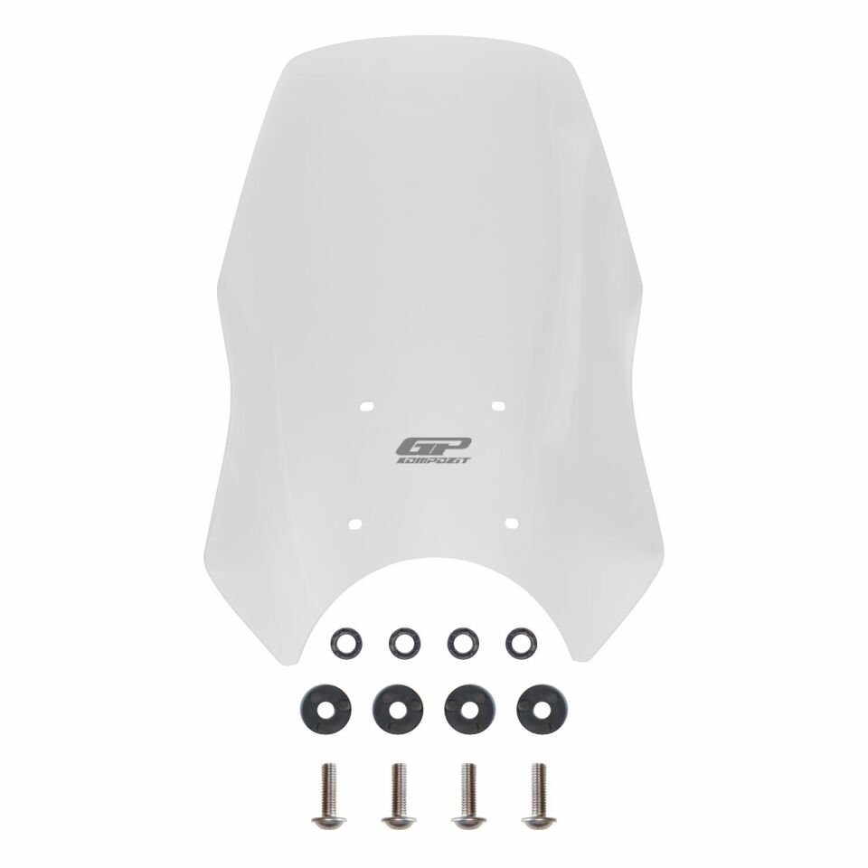 GP Kompozit Royal Enfield Himalayan 2024 Uyumlu Ön Cam Şeffaf 39 cm