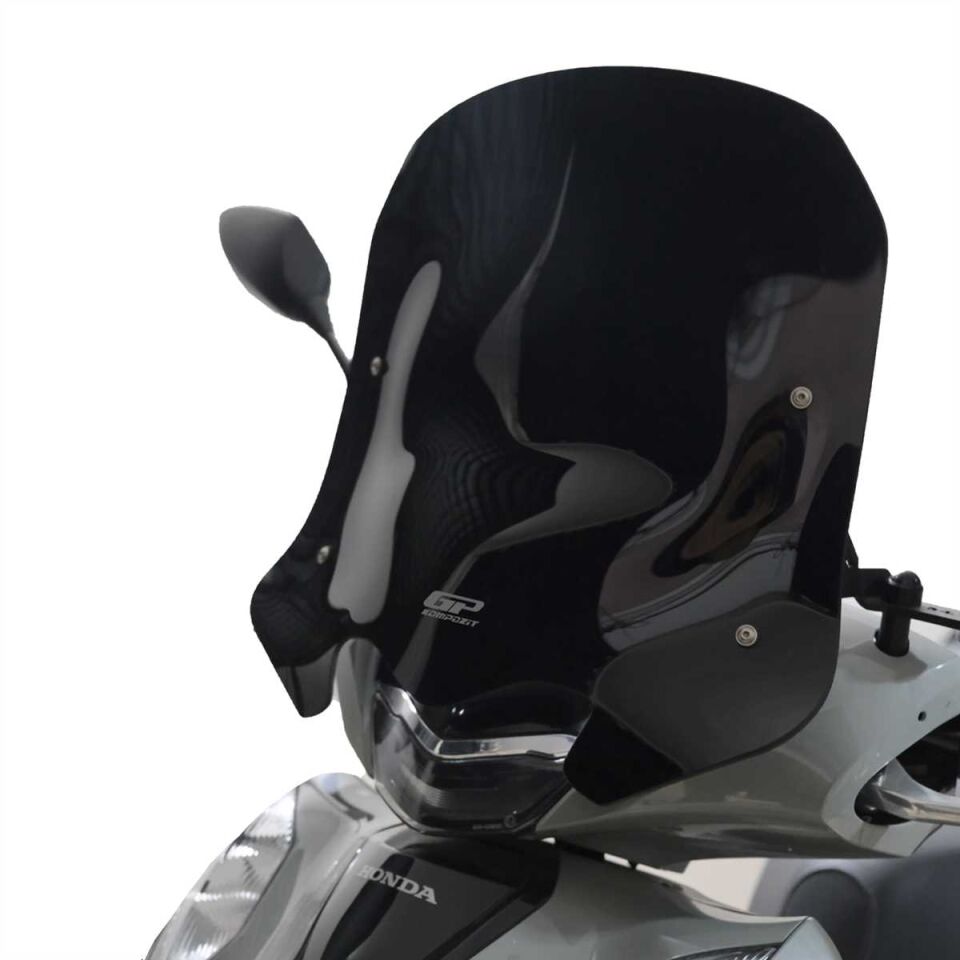 GP Kompozit Honda SH 125 2024 Uyumlu Kısa Ön Cam Siyah