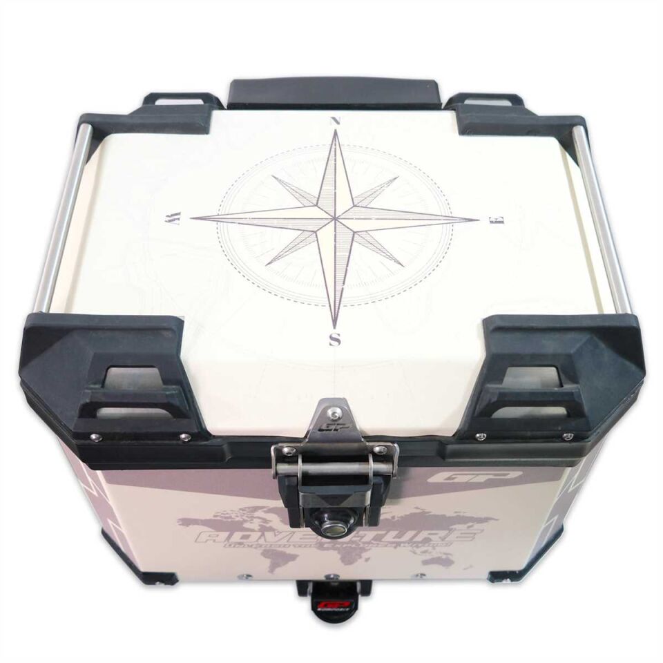 GP Kompozit DSN02 Universal 37 lt Desenli Alüminyum Motosiklet Çantası