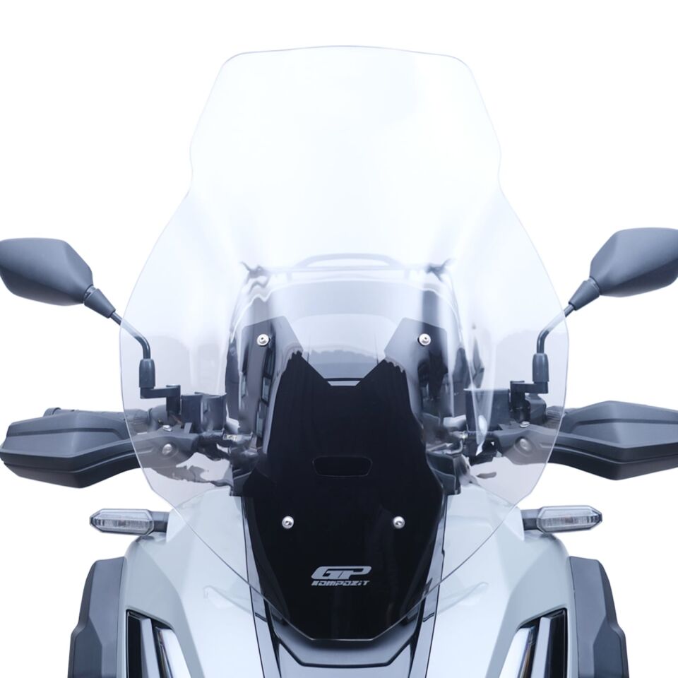 GP Kompozit Honda ADV 350 2023-2026 Uyumlu Baskılı Ön Cam Şeffaf