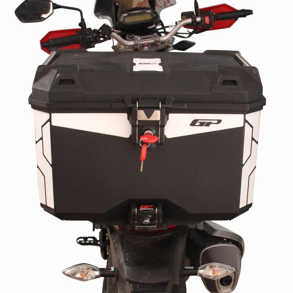 GP Kompozit Universal 45 lt Plastik Motosiklet Çantası Siyah